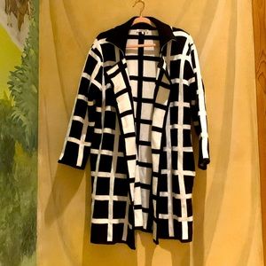 Endless Rose 🌹 M/L Women's Oversized Long Cardigan black and white